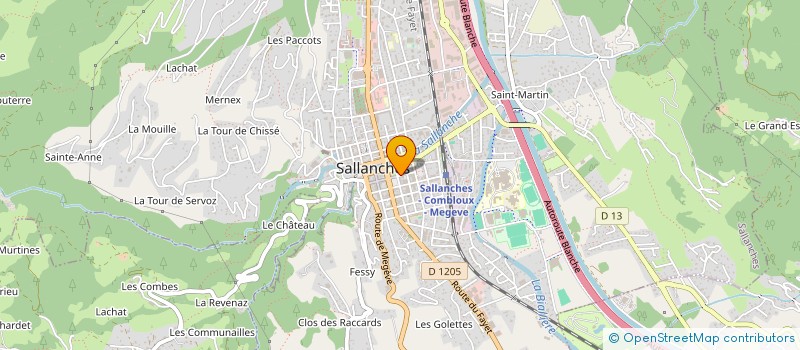 localisation de l'entreprise SCI LE SOLLEUZ LORICHON à SALLANCHES