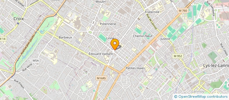 localisation de l'entreprise SCI LE SOPHORA  ROUBAIX