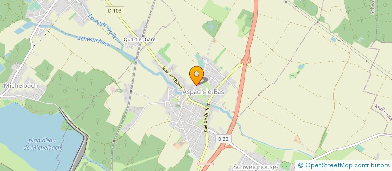 localisation de l'entreprise SCI LE SORBIER  ASPACH-LE-BAS