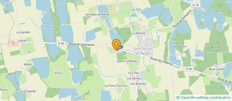 localisation de l'entreprise SCI LE SORBIER  SAINT-NIZIER-LE-DESERT