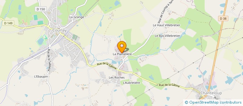 localisation de l'entreprise SCI LE SOUCI  COURLAY