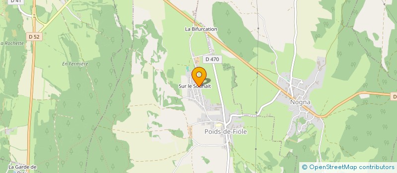 localisation de l'entreprise SCI LE SOUHAIT  POIDS-DE-FIOLE