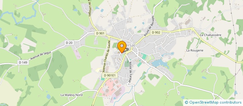 localisation de l'entreprise SCI LE SOUHAM  LUBERSAC