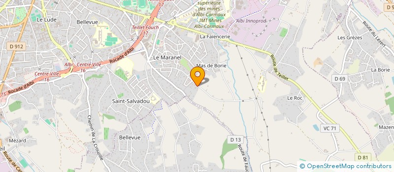 localisation de l'entreprise SCI LE SOUQUALLOU à ALBI