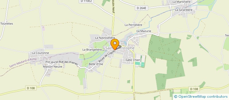 localisation de l'entreprise SCI LE SOUTERRAIN  SAINT-CHRISTOPHE