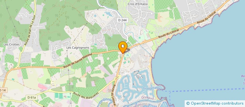 localisation de l'entreprise SCI LE SPLENDID 83 à GRIMAUD
