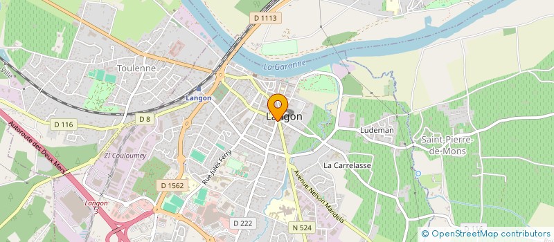 localisation de l'entreprise SCI LE SPORT à LANGON