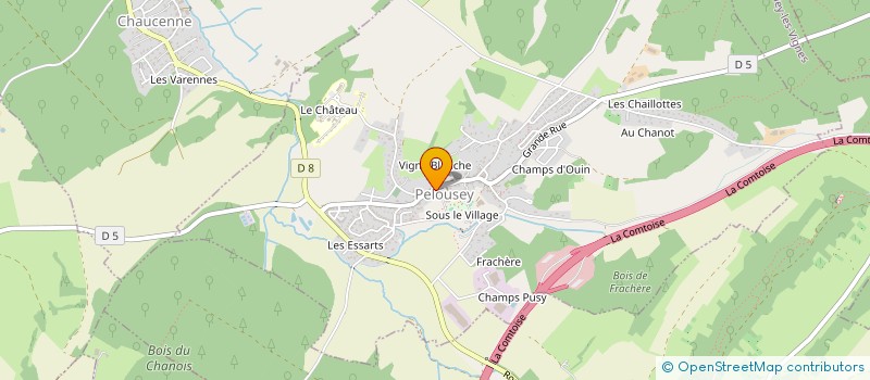 localisation de l'entreprise SCI LE SPORT  PELOUSEY