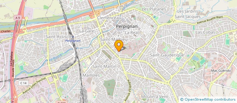 localisation de l'entreprise SCI LE SQUARE  PERPIGNAN