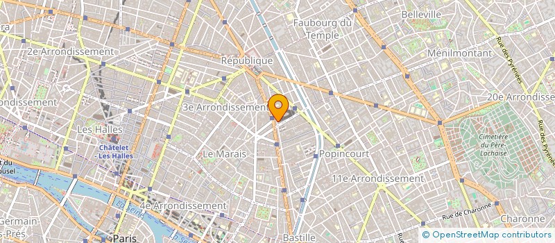 localisation de l'entreprise SCI LE SQUARE EN HIVER  PARIS