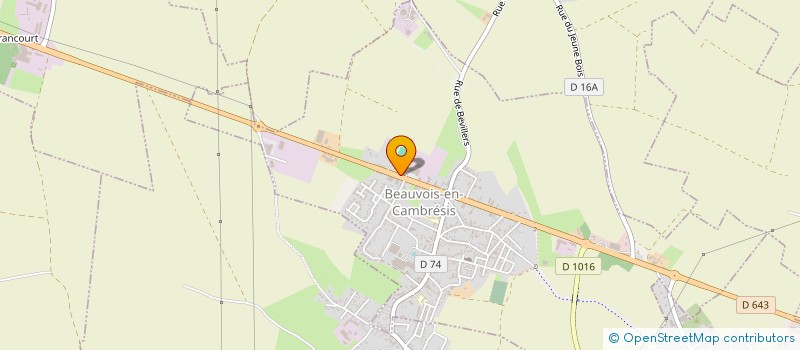 localisation de l'entreprise SCI LE STADIUM  BEAUVOIS-EN-CAMBRESIS