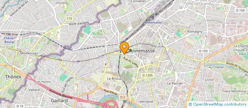 localisation de l'entreprise SCI LE STAR  ANNEMASSE