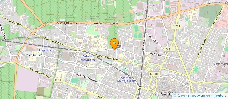 localisation de l'entreprise SCI LE STAUFFEN  COLMAR