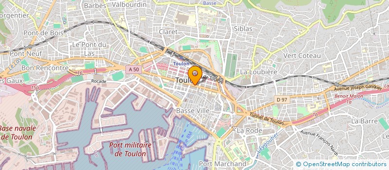 localisation de l'entreprise SCI LE STRASBOURG  TOULON