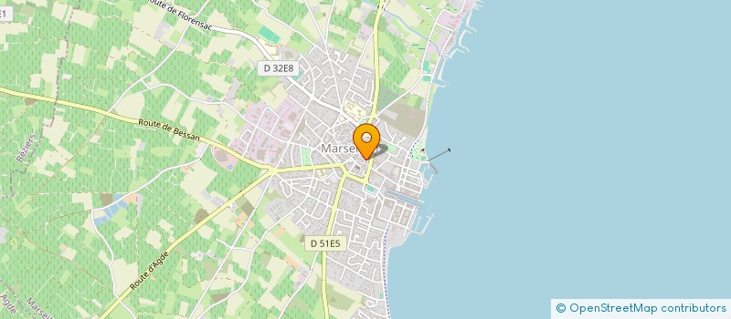 localisation de l'entreprise SCI LE SUD à MARSEILLAN