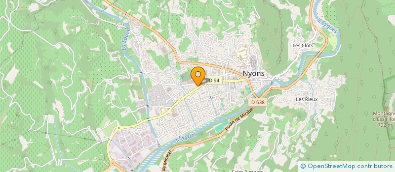 localisation de l'entreprise SCI LE SUD  NYONS