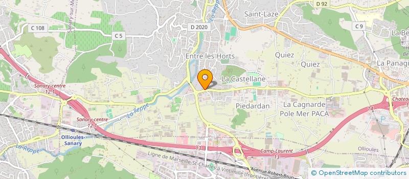 localisation de l'entreprise SCI LE SUD à OLLIOULES