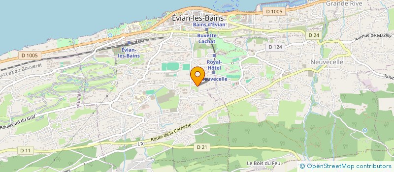 localisation de l'entreprise SCI LE SUD  EVIAN-LES-BAINS