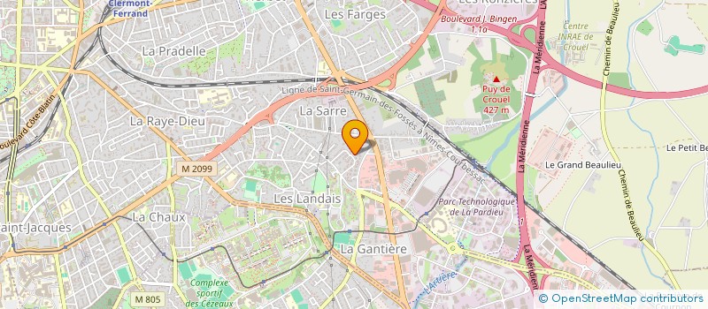 localisation de l'entreprise SCI LE SUD  CLERMONT-FERRAND