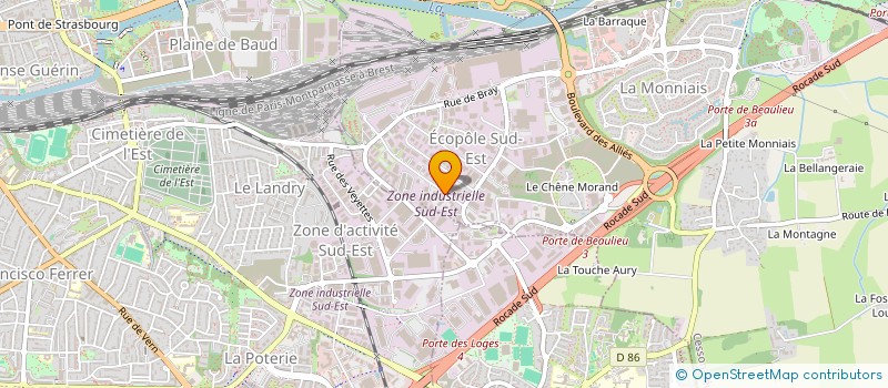 localisation de l'entreprise SCI LE SUD  CESSON-SEVIGNE