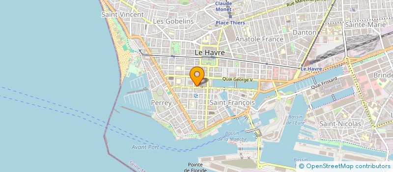 localisation de l'entreprise SCI LE SUISSE à LE HAVRE