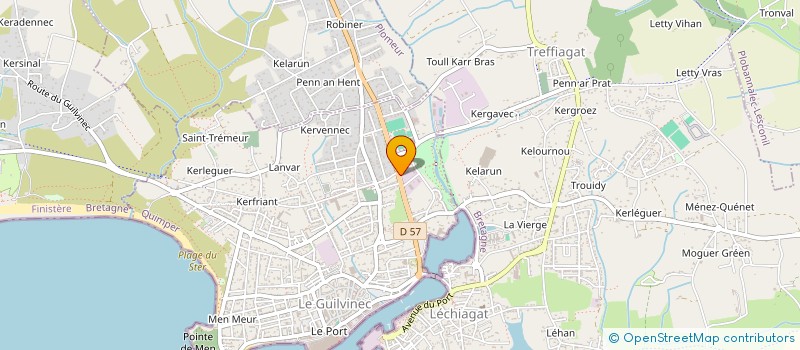 localisation de l'entreprise SCI LE SULER  GUILVINEC