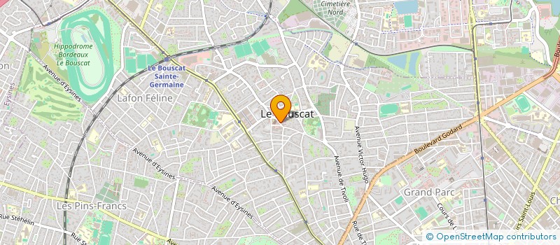 localisation de l'entreprise SCI LE SUROIT  LE BOUSCAT