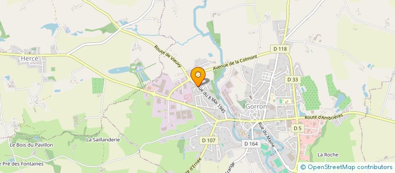 localisation de l'entreprise SCI LE TABELLION  GORRON