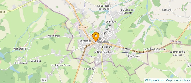 localisation de l'entreprise SCI LE TABELLION à AIGURANDE