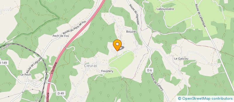 localisation de l'entreprise SCI LE TABELLION LALBENQUE  LALBENQUE