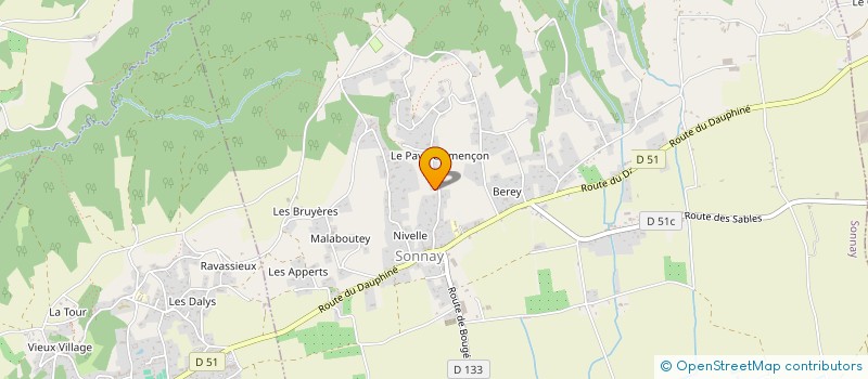 localisation de l'entreprise SCI LE TAILLEFER  SONNAY