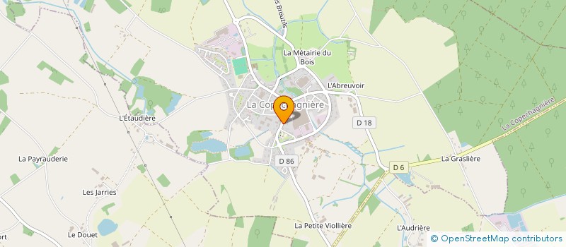 localisation de l'entreprise SCI LE TAILLEUR  LA COPECHAGNIERE