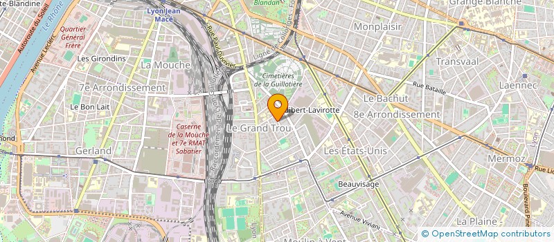 localisation de l'entreprise SCI LE TAJ  LYON