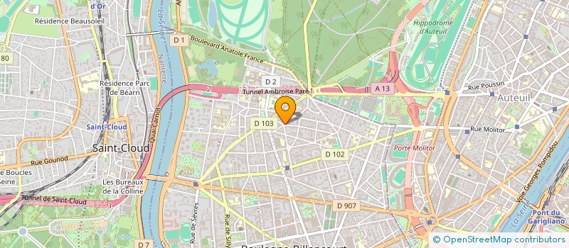 localisation de l'entreprise SCI LE TALANBERT à BOULOGNE-BILLANCOURT