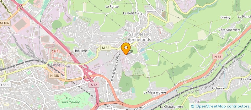 localisation de l'entreprise SCI LE TAMARIS  SAINT-JEAN-BONNEFONDS