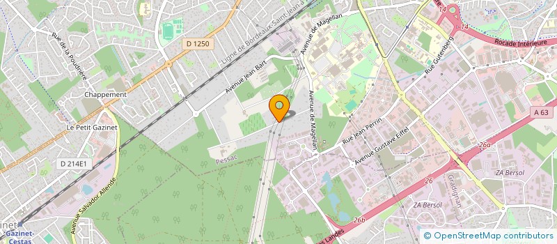 localisation de l'entreprise SCI LE TAMBOUR  PESSAC