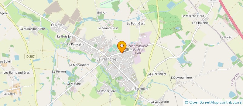 localisation de l'entreprise SCI LE TANDEM  LA PLANCHE