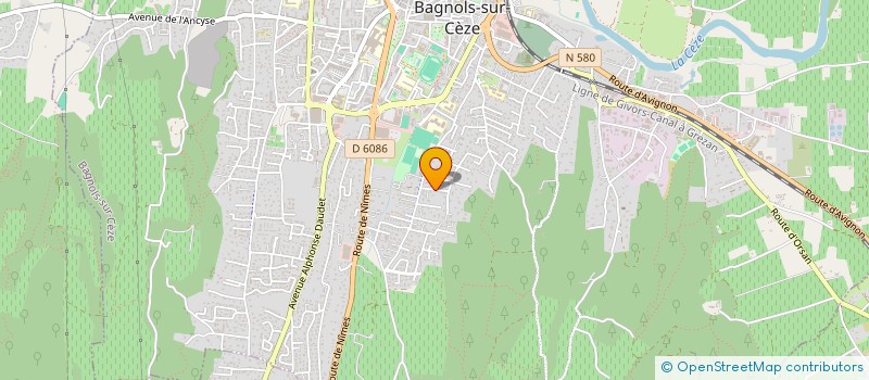 localisation de l'entreprise SCI LE TAOUME  BAGNOLS-SUR-CEZE