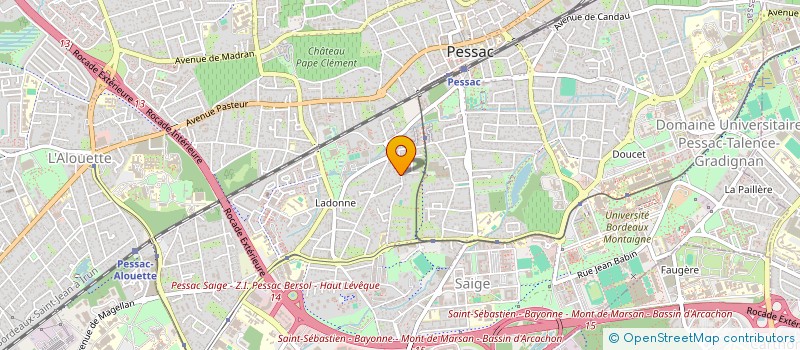 localisation de l'entreprise SCI LE TCHOU  PESSAC