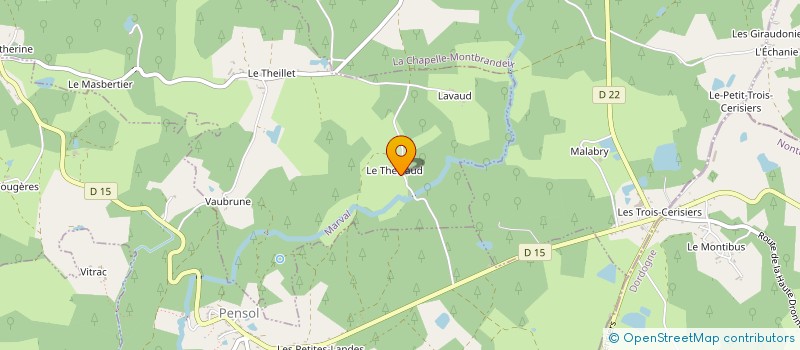 localisation de l'entreprise SCI LE TEILLAUD à MARVAL