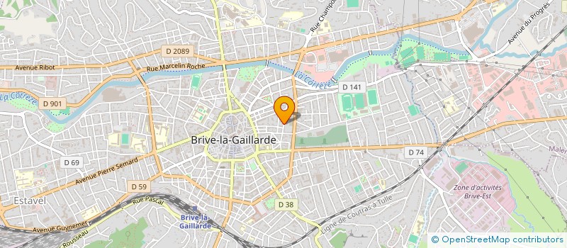 localisation de l'entreprise SCI LE TEINCHURIER  BRIVE-LA-GAILLARDE