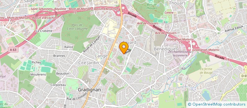 localisation de l'entreprise SCI LE TELEGRAPHE  GRADIGNAN