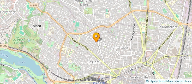 localisation de l'entreprise SCI LE TEMERAIRE à DIJON