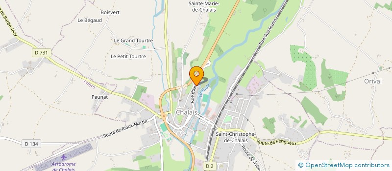 localisation de l'entreprise SCI LE TEMPLE à CHALAIS