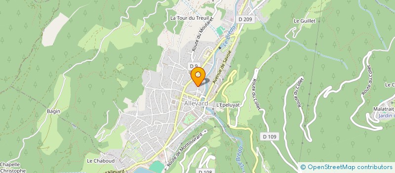 localisation de l'entreprise SCI LE TEMPLE  ALLEVARD