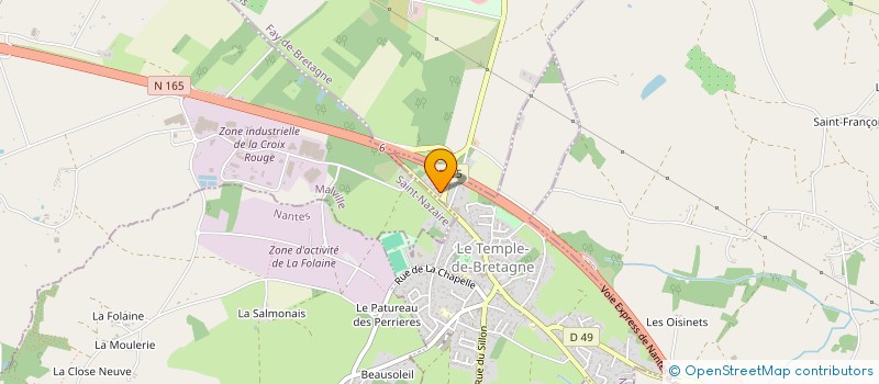 localisation de l'entreprise SCI LE TEMPLE  LE TEMPLE-DE-BRETAGNE