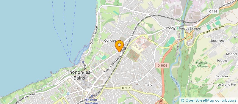 localisation de l'entreprise SCI LE TENERE à THONON-LES-BAINS