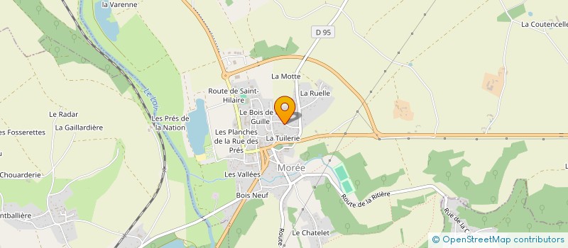 localisation de l'entreprise SCI LE TENNIS  MOREE