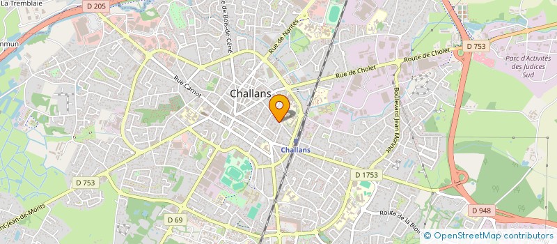 localisation de l'entreprise SCI LE TENU à CHALLANS