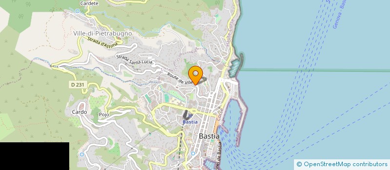 localisation de l'entreprise SCI LE TERGHIALE à BASTIA